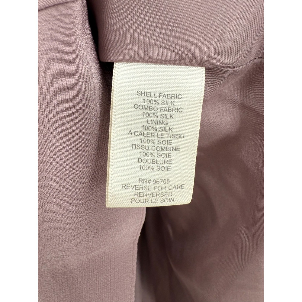 Rebecca Taylor Womens Purple Strapless Sweetheart Silk Dress Size 6 Coquette - Picture 11 of 16